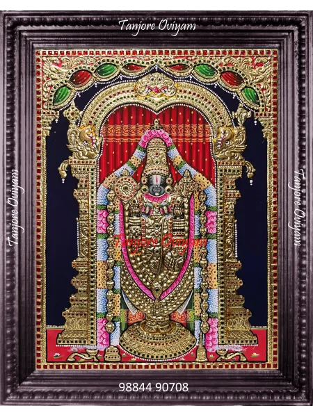 Tanjore painting of Balaji 